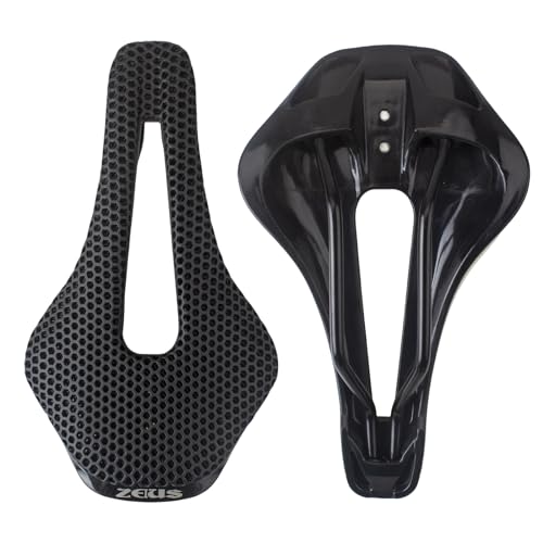 EVOSID 3D Printed Bike Saddle 150mm Light/Soft/Breathable/Waterproof Unisex Cushion Seat for City MTB Bicycle (Nylon)