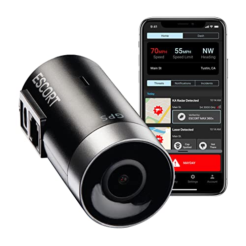 Escort M2 Smart Dash Cam – 1080P Full HD Video Dash Cam, Incident Reports, Parking Mode, Drive Smarter App, Wi-Fi & GPS, 16GB Micro SD Card, Compatible with MAX 360c, MAX 360