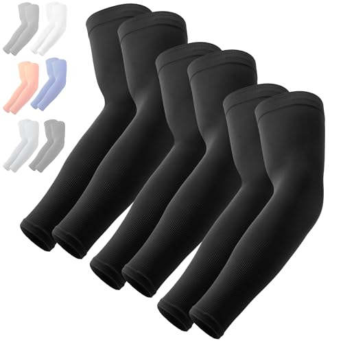 OutdoorEssentials UV Sun Protection Arm Sleeves - Compression Arm Sleeve, UV Arm Sleeves for Men,Women - Sports Cooling Sleeves, Baseball, Golf