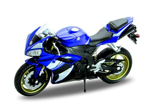 Welly Die Cast Motorcycle Blue Yamaha 2008 YZF-R1, 1:18 Scale