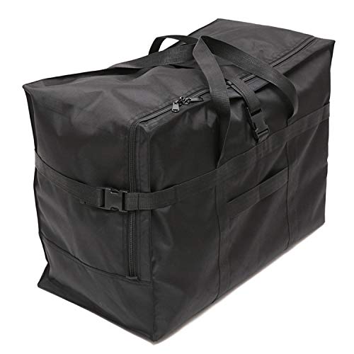 Extra Large Travel Duffel Bag with Trolley Sleeve Oversized Weekender Overnight Carry On Checked Luggage Bag Hospital Bag Anti Theft Travel Tote 28'',120L (black)