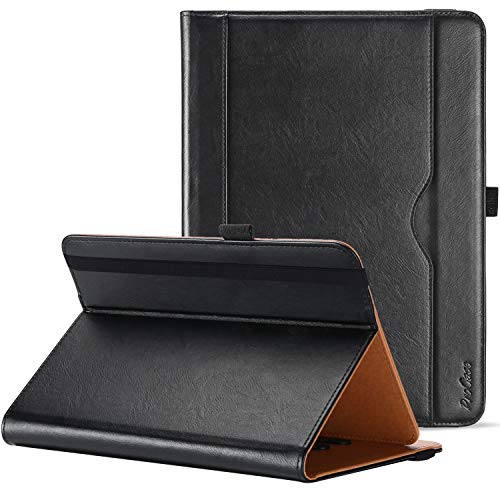 ProCase Universal Tablet Case 9'-10.1' inch, Stand Folio Tablet Case Protective Cover for 9' 9.7' 10' 10.1' Touchscreen Tablet with Multiple Viewing Angles and Pen Holder -Black