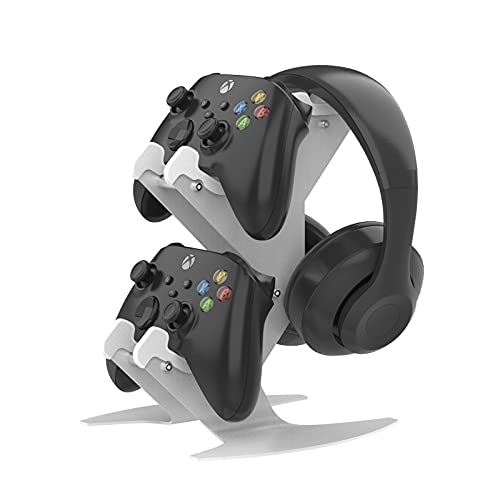 Controller Stand, Headphone Holder, Universal Adjustable Game Controller Headset Hanger Mount for All Universal Gaming PS5 Accessories, Xbox Sony PS4 Nintendo Switch