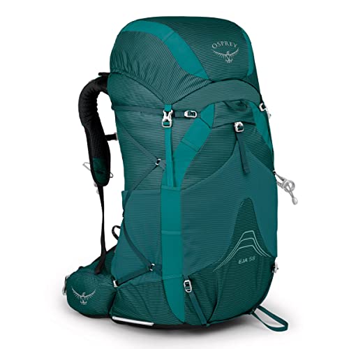 Osprey Eja 58L Women's Ultralight Backpacking Backpack, Deep Teal, WM/L