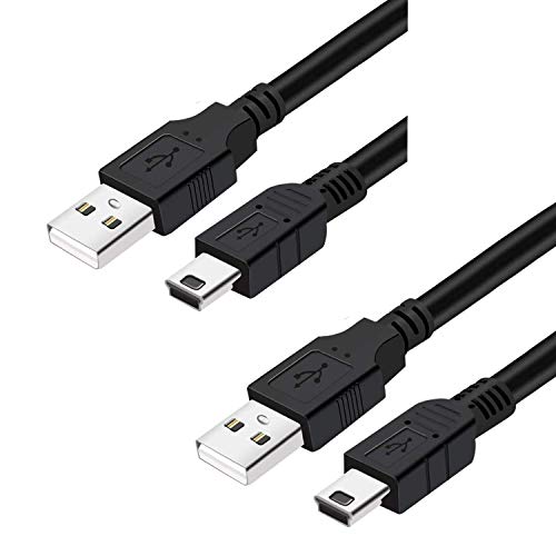 HAUZIK Charger Cable USB Charging Cord Compatible with PS3 Sony Playstation 3 Controller CECHZC2U DualShock 3 SIXAXIS (2 pcs, 10 ft)