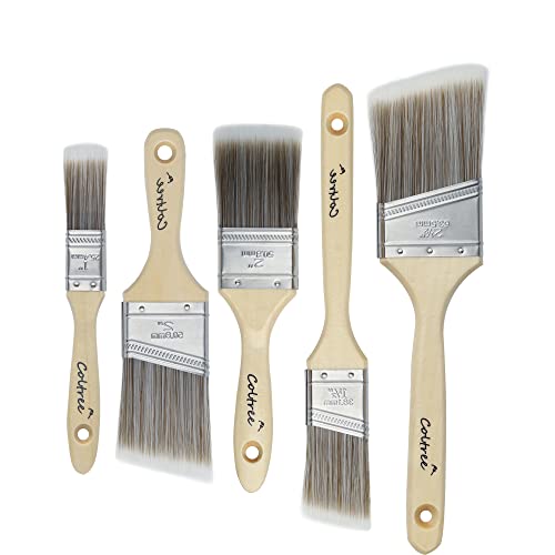 Coltree - Paint Brushes - 5 Pack Variety Angle Paint Brushes