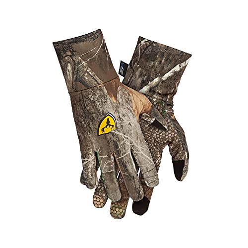 SCENTBLOCKER Shield Series S3 Touch Text Gloves, Hunting Gloves for Men (Realtree Edge, Large)