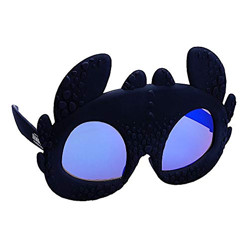 Sun-Staches How to Train Your Dragon Toothless Sunglasses | UV 400 Costume Accessory | One Size Fits Most Kids