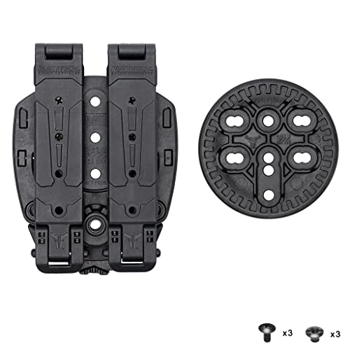 Tek-Mount - Quick Connect Mounting System for Holsters, Mag Pouches and Tactical Duty Gear (On Molle-Loks with Mounting Hardware)