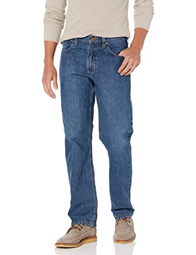 Carhartt Men's Relaxed Fit 5-Pocket Jean, Bay, 38 x 32