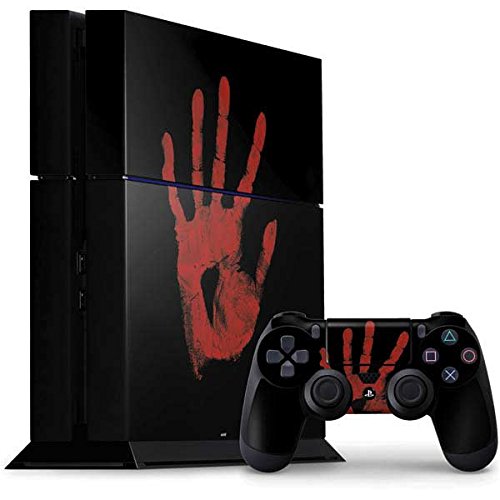 Skinit Decal Gaming Skin Compatible with PS4 Console and Controller Bundle - Officially Licensed Skinit Originally Designed Bloody Handprint Design