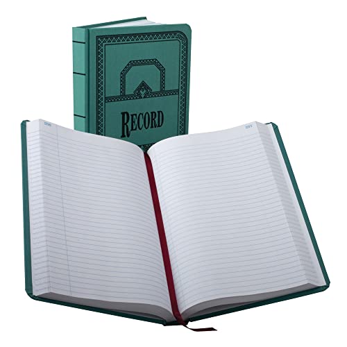 Boorum & Pease Canvas Account Book, Record, 16 Lb., 12 1/8' x 7 5/8', 500 Pages, Blue