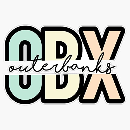 outerbanks OBX Bumper Sticker Vinyl Decal 5 inches