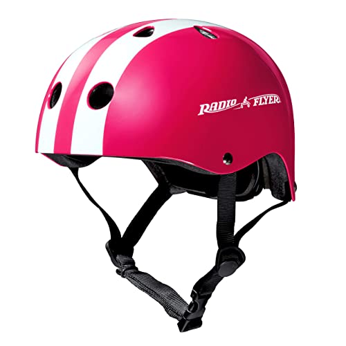 Radio Flyer Pink Helmet, Toddler or Kids Helmet for Ages 2-5 (AC100P)