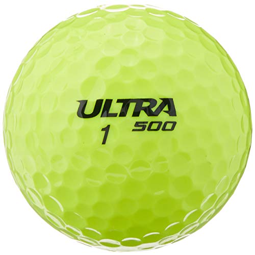 WILSON Ultra 500 Golf Ball (15-Pack), Yellow