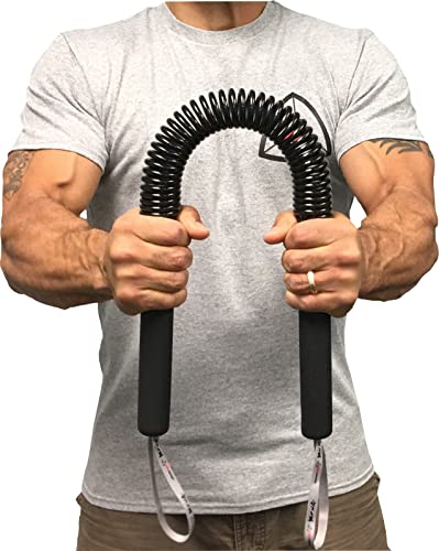 Core Prodigy Python Power Twister Bar - Upper Body Exercise for Chest, Shoulder, Forearm, Bicep and Arm Strengthening Workout Equipment (40-100 lb)