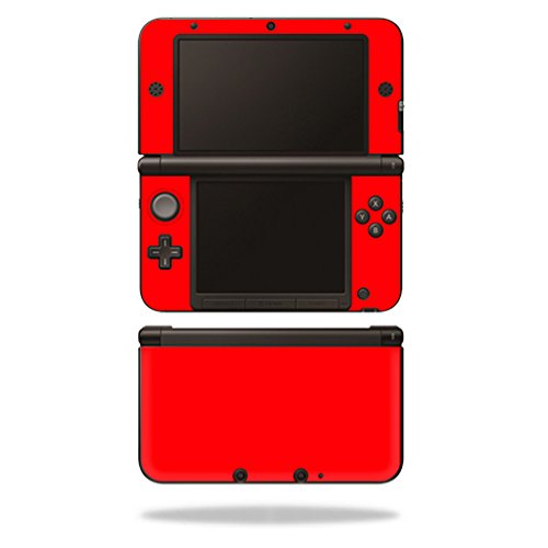 MightySkins Skin Compatible with Nintendo 3DS XL Original (2012-2014 Models) Sticker Wrap Skins Solid Red