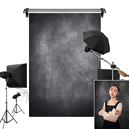 Kate 5x7ft/1.5x2.2m Dark Backdrop Black Abtract Texture Portrait Photo Backgrounds Photography Studio Props