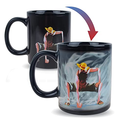 BeneU Color Changing Coffee Mug Heat-Sensitive Reactive Ceramic Cup Magic Funny Anime Mugs Christmas Gifts