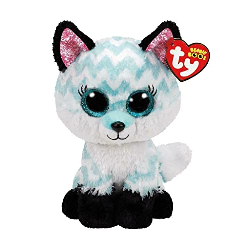 ty 2007520 Atlas Fox Beanie Boo Stuffed Animal, Multicoloured