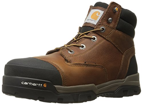 Carhartt Men's Ground Force 6-Inch Brown Waterproof Work Boot - Composite Toe, Peanut Oil Tan Leather, 9.5 M US - New For 2017 - CME6355