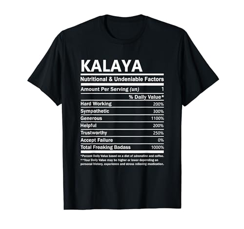 Kalaya Name - Nutritional Factors Kalaya T-Shirt
