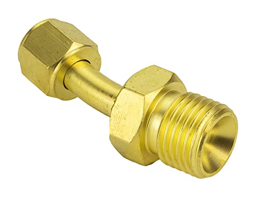 SÜA - Oxygen Regulator/Torch to Hose Adaptor - Size 'A' 3/8'-24-RH to Size 'B' 9/16'-18-RH