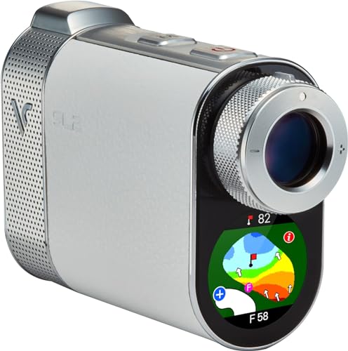 Voice Caddie SL2 Golf GPS Laser Rangefinder | Distance Measuring Flag Pole Locking Vibration | Slope Mode Tournament Switch | Continuous Scan | 6X Magnification | 1,000 Yards | USB Rechargeable