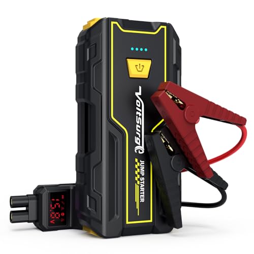 VoltSurge Car Battery Starter, 3000A Emergency Starter for Cars (Engines up to 7.0L Petrol / 5.5L Diesel) 12V, Jump Starter, LED Flashlight with USB Ports