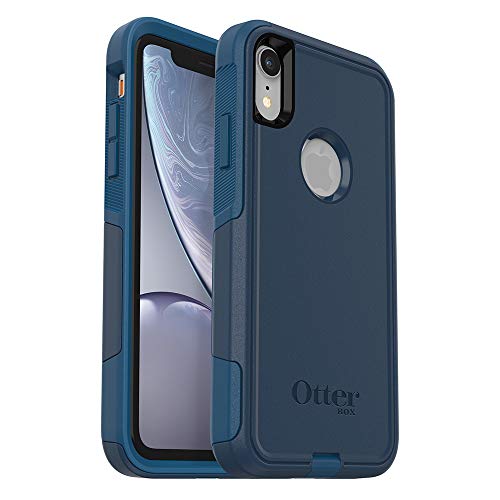 OTTERBOX COMMUTER SERIES Case for iPhone Xr - Frustration FRĒe Packaging - BESPOKE WAY (BLAZER BLUE/STORMY SEAS BLUE)