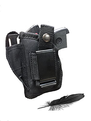 Feather Lite Smith and Wesson Bodyguard 380 with Laser Soft Nylon Inside or Outside The Pants Gun Holster.