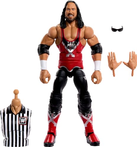 Mattel WWE Elite Collection Action Figure SummerSlam X-Pac with Accessory and Referee Build-A-Figure Parts