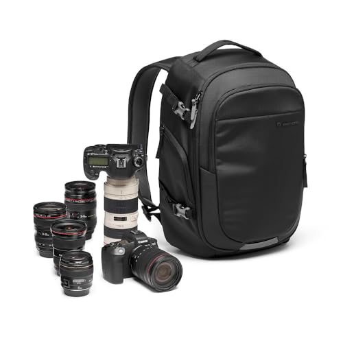 Manfrotto Advanced Gear III Backpack for Camera and Laptop, Backpack for Reflex/Mirrorless Camera with Lenses, with Interchangeable Padded Dividers and Tripod Attachment, Photography Accessories