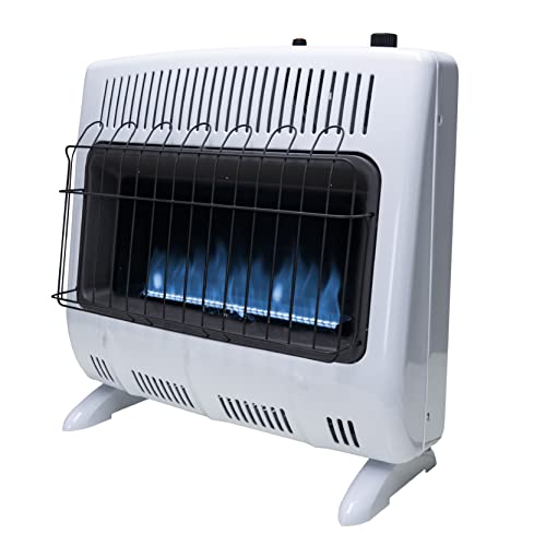Mr. Heater 30,000 BTU Vent Free Blue Flame Natural Gas Heater MHVFB30NGT, White
