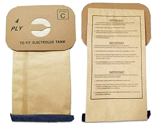 25 ELECTROLUX CANISTER C VACUUM SWEEPER BAGS