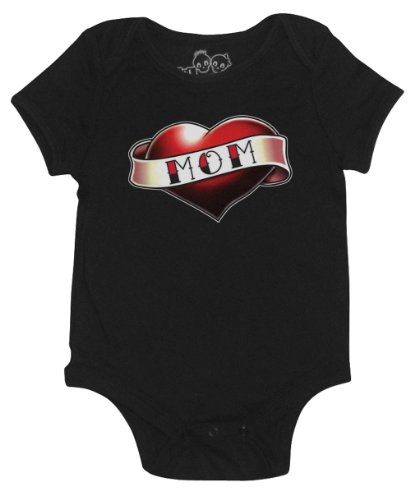 Lil Punkers I Love Mom Tattoo Onesie (6 month)