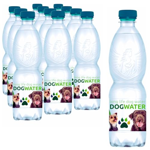 Long Life Dog Water - Natural Spring Water for Dogs, pH-Balanced Dog Water, Helps with Electrolytes for Dogs & Improve Dog Hydration, Mineral-Free - 16.9 oz 12-Pack