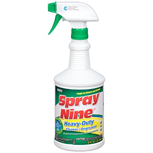 Spray Nine 26832 Heavy Duty Cleaner, Degreaser & Disinfectant, Citrus Scent, Indoor & Outdoor Cleaner for Kitchens, Bathrooms, Yard Equipment, Automotive & Industrial 32 Fl Oz. (Pack of 1)