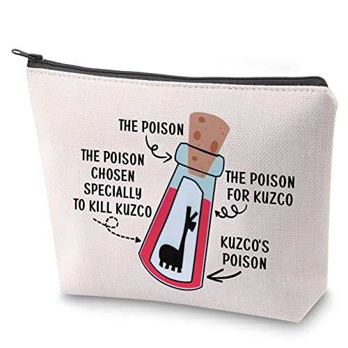 ZJXHPO Emperors Makeup Bag The Poison Chosen Specially To Kill Makeup Zipper Pouch Bag For Her Llama Travel Case (Llama Poison)
