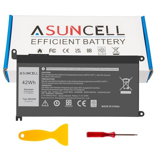 ASUNCELL WDX0R Laptop Battery for Dell Inspiron 13 15 5000 7000 Series 13 5368 5378 5379 5565 5567 5568 5570 5775 5579 7368 7378 7573 7560 7569 7570 17 5765 5767 5770 Latitude 3189 3580 3490 3590 3340