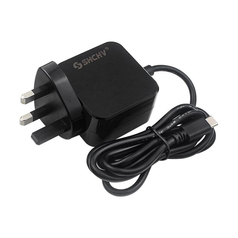 Suitable for Raspberry Pi 5 Power Supply Adapter USB-C Interface 27W Power Supply is Compatible with Raspberry Pi 5 4Gb/8Gb,1.2m Cable Length (Black UK)