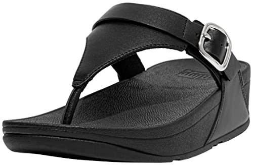 Fitflop Women's Flip Flop Wedge Sandal, All Black, 8