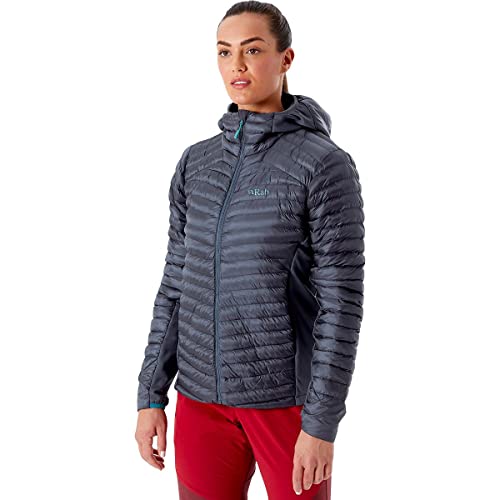 RAB Women's Cirrus Flex 2.0 Synthetic Insulated Hoody for Hiking, Climbing, & Skiing - Steel - Medium