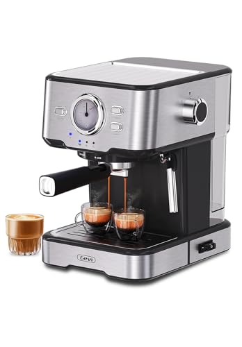 Gevi Espresso Machine High Pressure,compact espresso machines with Milk Frother Steam Wand,Professional Coffee，Cappuccino,Espresso,Latte,Macchiato Maker for home,espresso maker，gift for mom