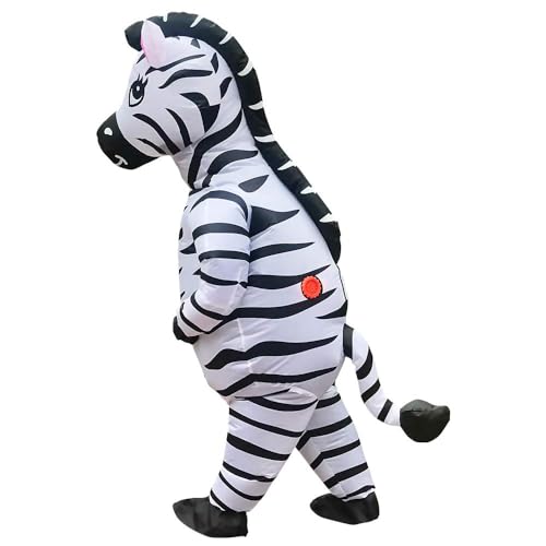 RHYTHMARTS Zebra Costume Inflatable Zebra Costume Inflatable Halloween Christmas Costumes for Adult