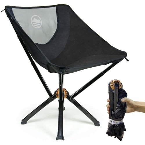 CLIQ Portable Chair - Lightweight Folding Chair for Camping - Supports 300 Lbs - Perfect for Outdoor Adventures
