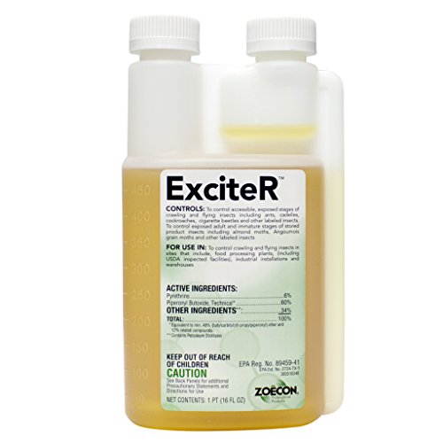 Exciter 6% Pyrethrin Pest Control Insecticide Concentrate ~ Kill Mosquitoes Flies Bees and Other Flying Insects as Well as Fleas Ticks and Many More pests