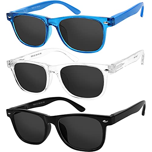 Yogo Vision Kids Sunglasses Polarized Frame Sunglasses for Kids Boys Girls (3 Pack Age 3-10)