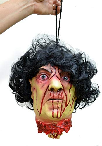 Acid Tactical Scary Halloween Props Life Size Hanging Human Head Corpse Non Animated Severed Head