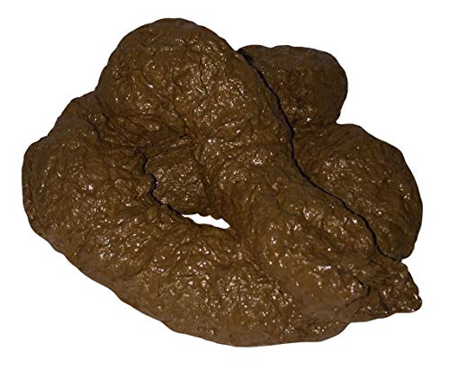 Nicky Bigs Novelties Deluxe Fake Dog Poop Crap Pile - Realistic Fake Poop - Adult Gags April Fools Day Prank Jokes Novelty Gifts, Brown